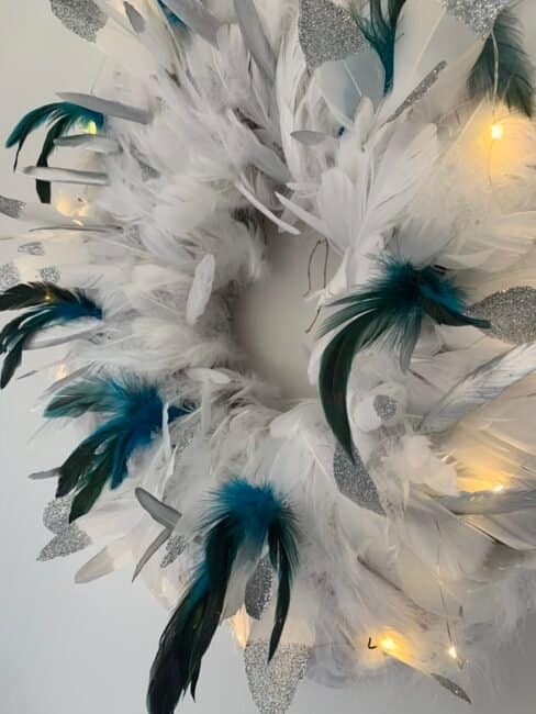 Beyond Foliage: Crafting a Textured Feather Wreath Feather